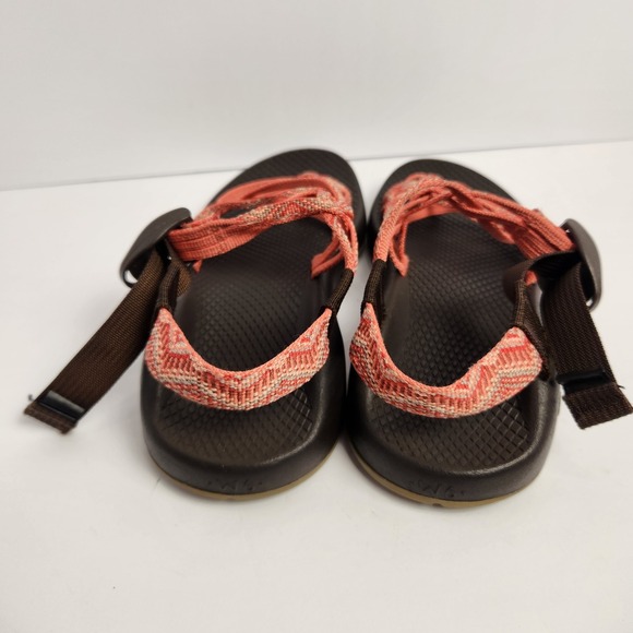 Chaco Women's Casual Sport Strappy Sandals Orange/Brown Size W6 - Picture 2 of 6